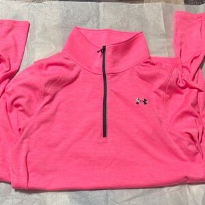 Under Armour Neon Pink Half-Zip Pullover